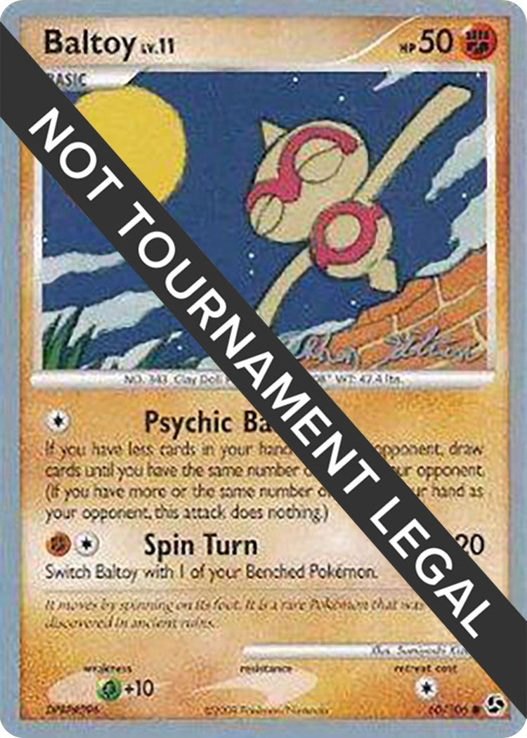 Image for Baltoy - 2009 (Stephen Silvestro) (60/106) (World Championship Decks) (WCD) - Pokemon