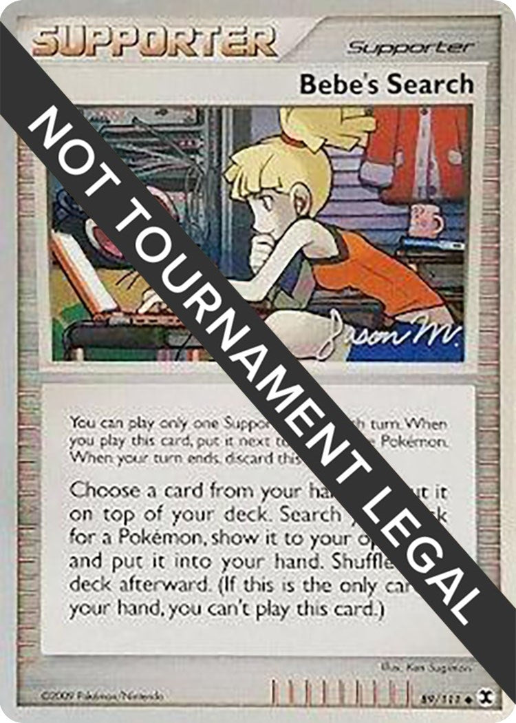 Image for Bebe's Search - 2009 (Jason Martinez) (89/111) (World Championship Decks) (WCD) - Pokemon