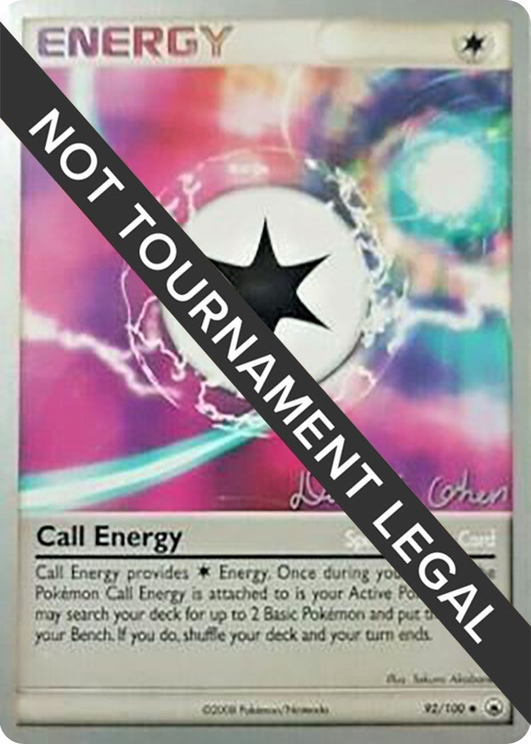 Image for Call Energy - 2009 (David Cohen) (92/100) (World Championship Decks) (WCD) - Pokemon