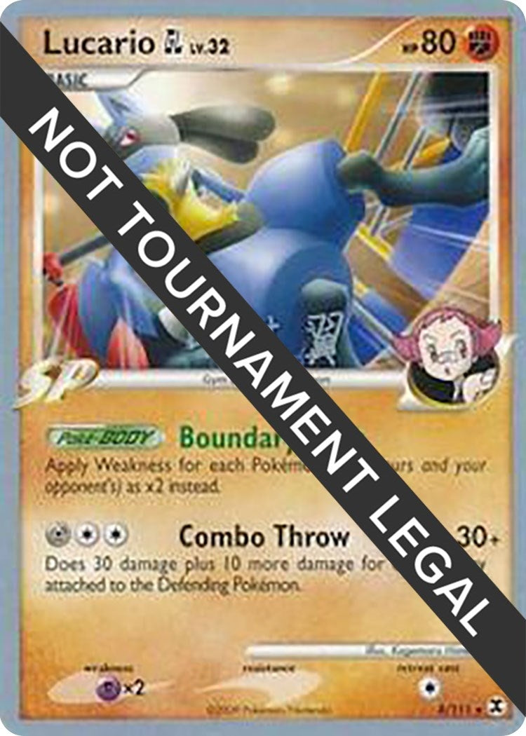 Image for Lucario GL - 2009 (Tsubasa Nakamura) (8/111) (World Championship Decks) (WCD) - Pokemon