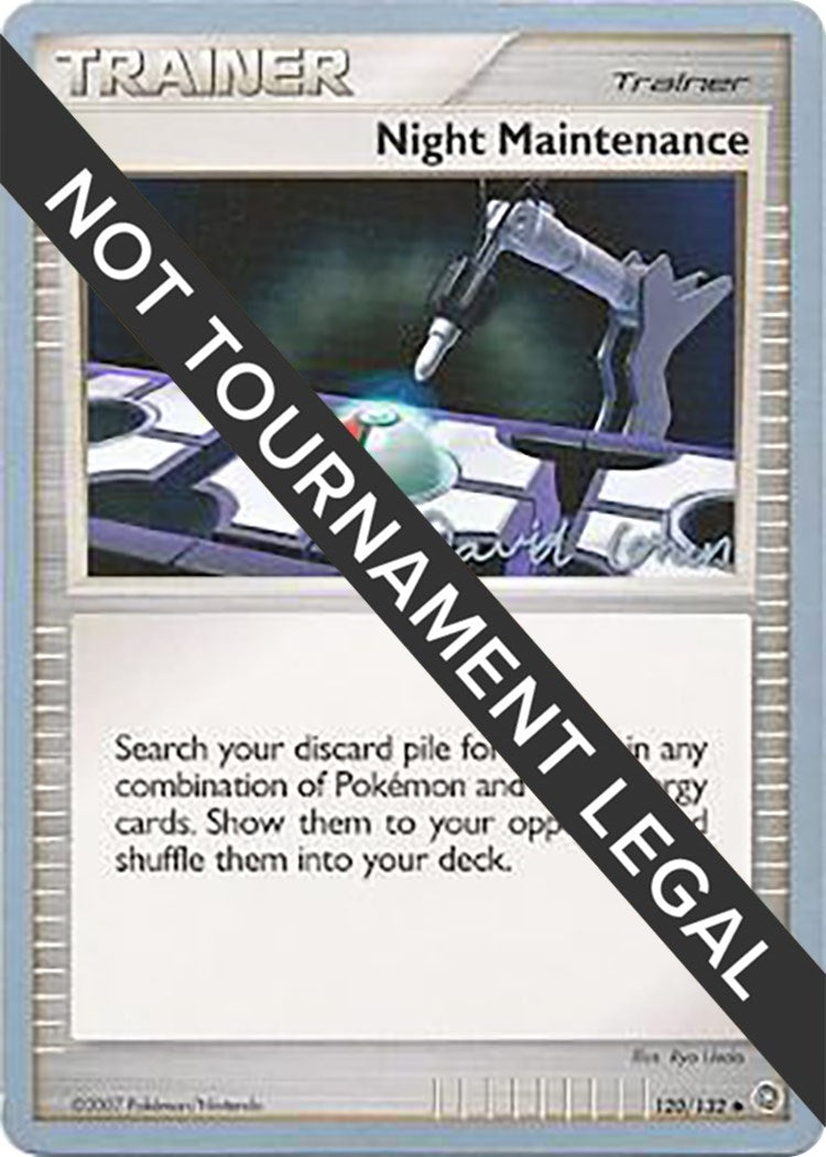 Image for Night Maintenance - 2009 (David Cohen) (120/132) (World Championship Decks) (WCD) - Pokemon