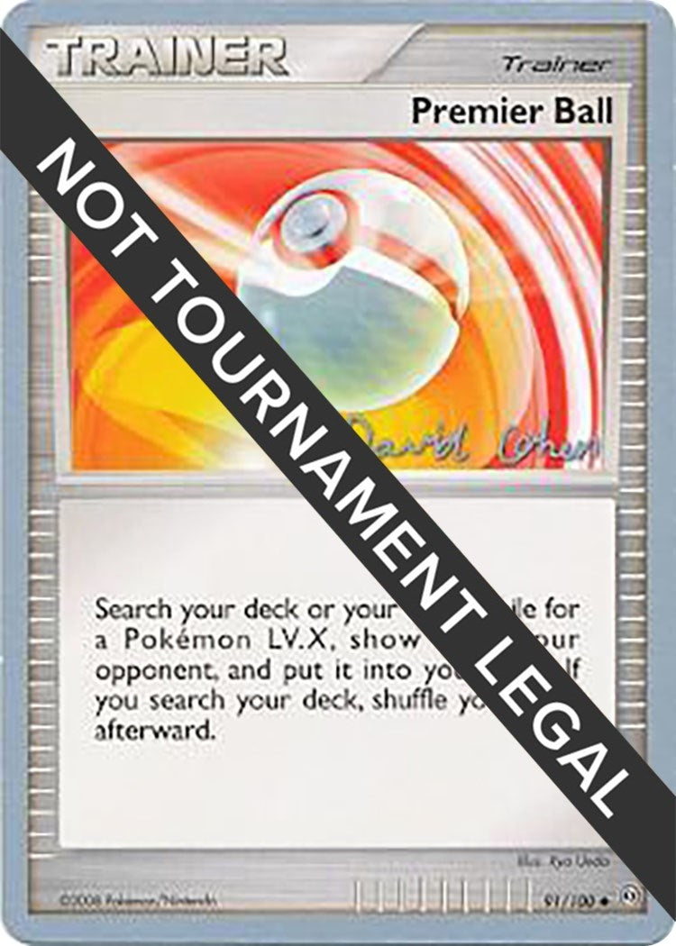 Image for Premier Ball - 2009 (David Cohen) (91/100) (World Championship Decks) (WCD) - Pokemon