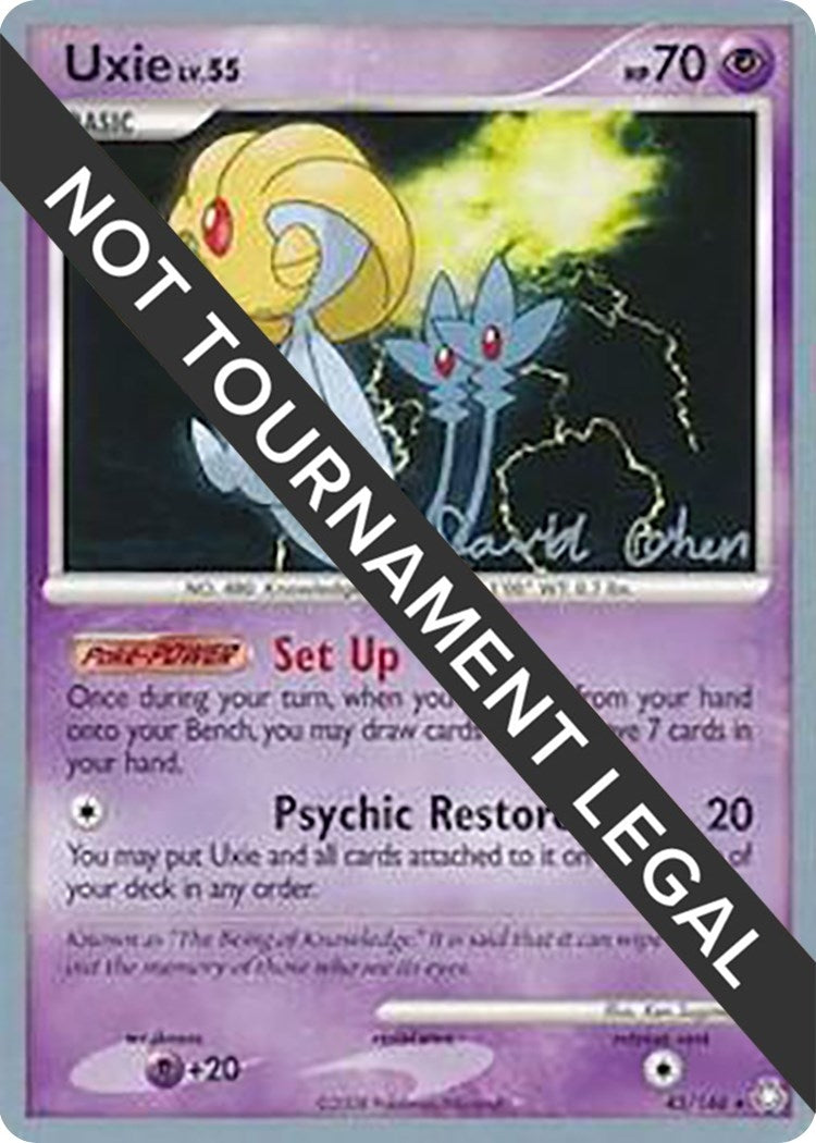 Image for Uxie - 2009 (David Cohen) (43/146) (World Championship Decks) (WCD) - Pokemon