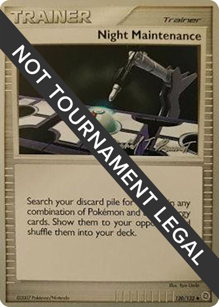 Image for Night Maintenance - 2010 (Michael Pramawat) (120/132) (World Championship Decks) (WCD) - Pokemon