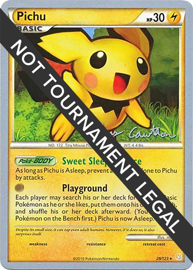 Image for Pichu - 2011 (Ross Cawthon) (28/123) (World Championship Decks) (WCD) - Pokemon