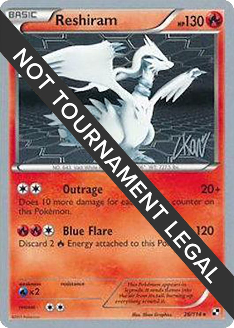 Image for Reshiram - 2011 (Christopher Kan) (26/114) (World Championship Decks) (WCD) - Pokemon