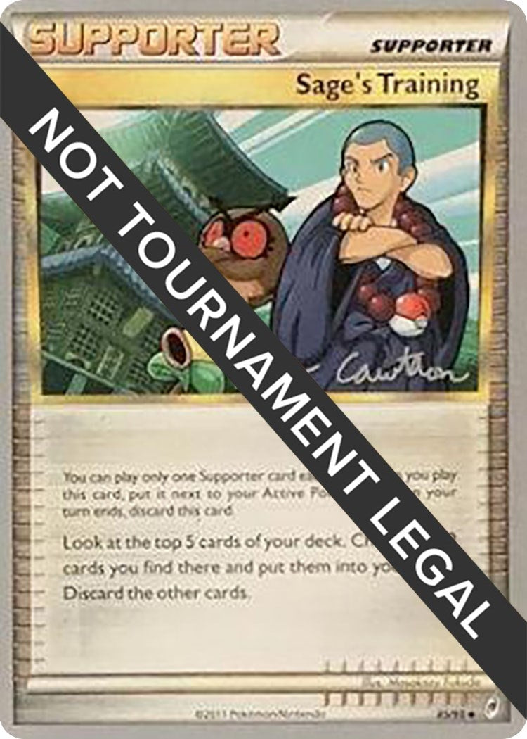 Image for Sage's Training - 2011 (Ross Cawthon) (85/95) (World Championship Decks) (WCD) - Pokemon