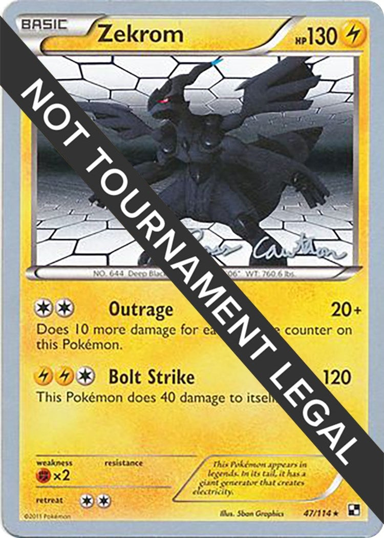 Image for Zekrom - 2011 (Ross Cawthon) (47/114) (World Championship Decks) (WCD) - Pokemon