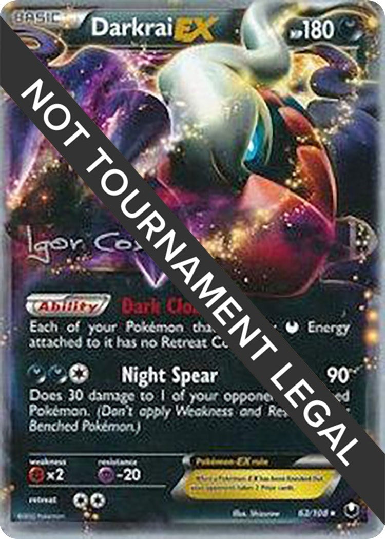 Image for Darkrai EX - 2012 (Igor Costa) (63/108) (World Championship Decks) (WCD) - Pokemon