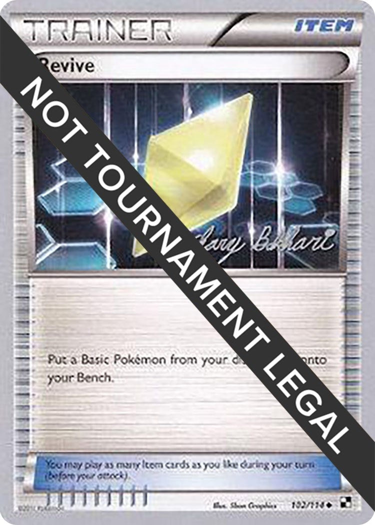 Image for Revive - 2012 (Zachary Bokhari) (102/114) (World Championship Decks) (WCD) - Pokemon