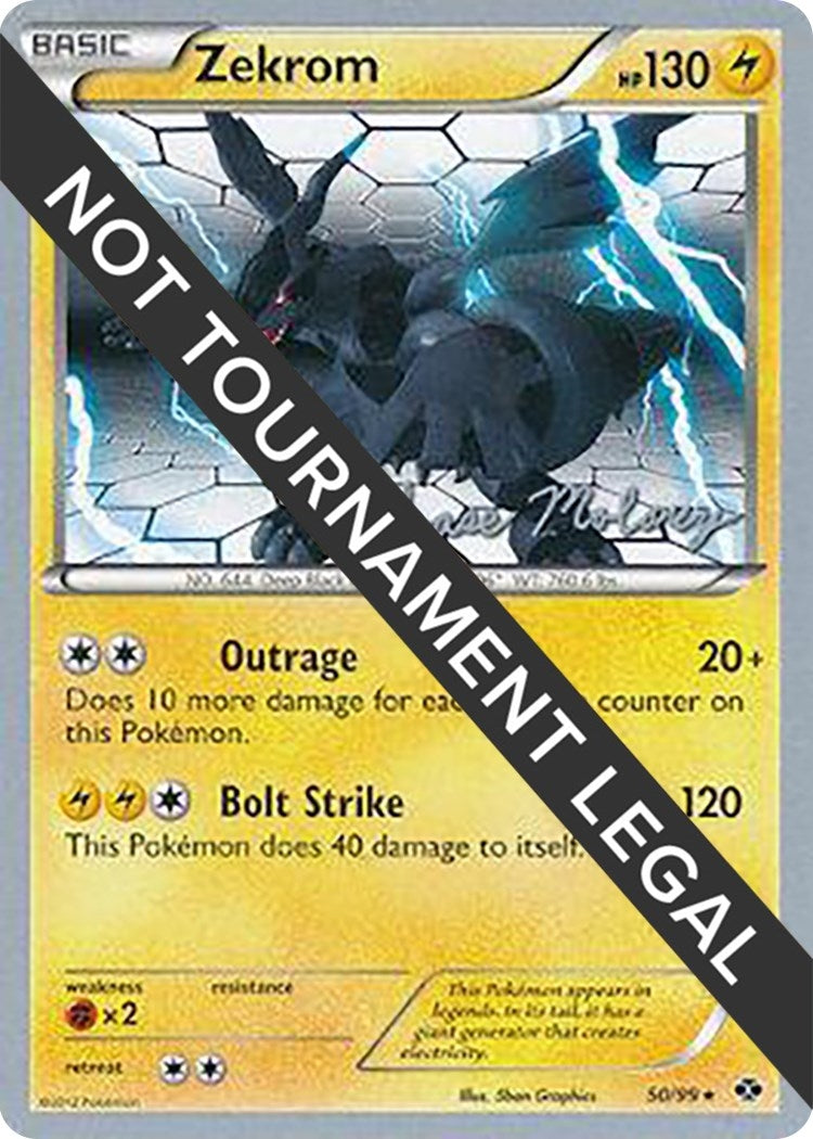 Image for Zekrom - 2012 (Chase Moloney) (50/99) (World Championship Decks) (WCD) - Pokemon