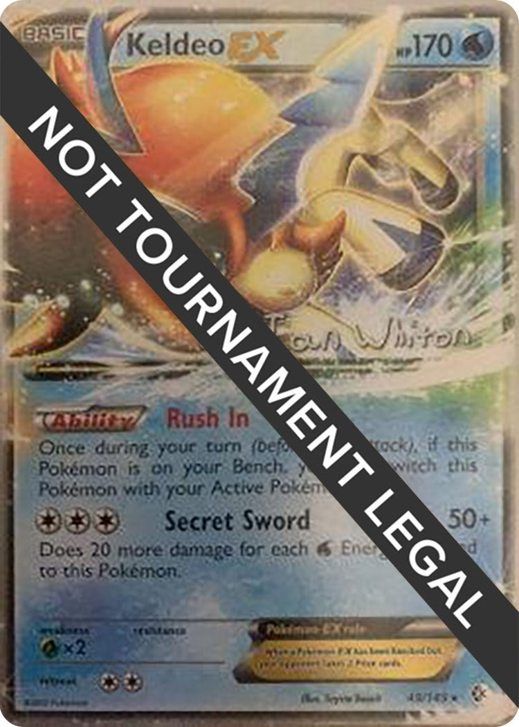Image for Keldeo EX - 2013 (Ian Whiton) (49/149) (World Championship Decks) (WCD) - Pokemon