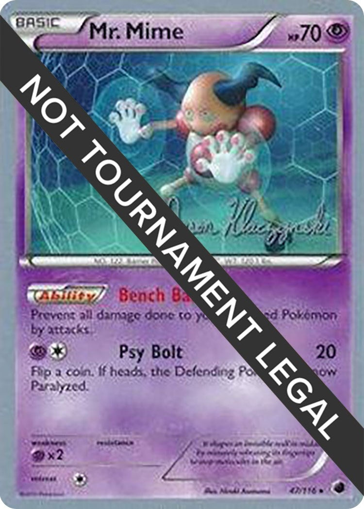 Image for Mr. Mime - 2013 (Jason Klaczynski) (47/116) (World Championship Decks) (WCD) - Pokemon