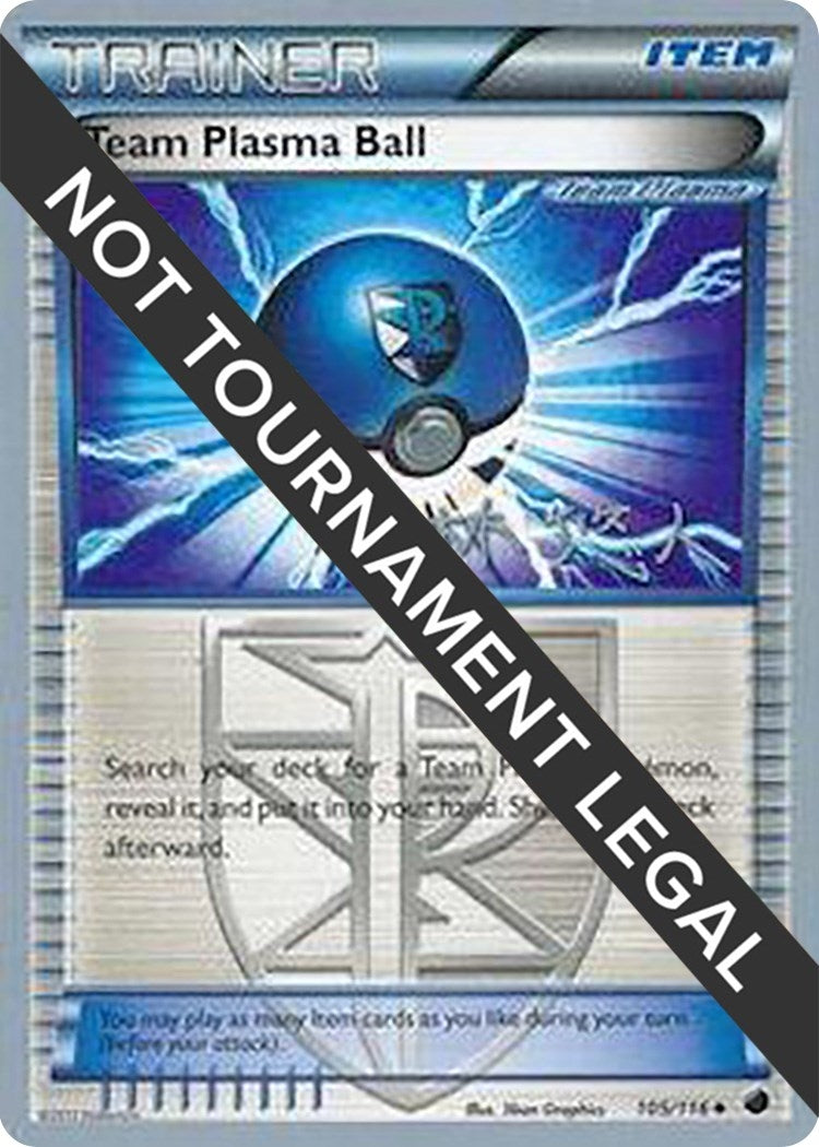 Image for Team Plasma Ball - 2014 (Haruto Kobayashi) (105/116) (World Championship Decks) (WCD) - Pokemon