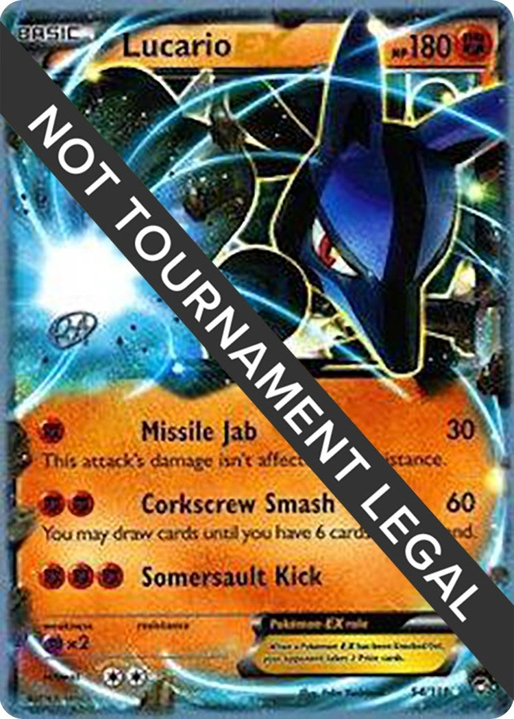 Image for Lucario EX - 2015 (Rowan Stavenow) (54/111) (World Championship Decks) (WCD) - Pokemon