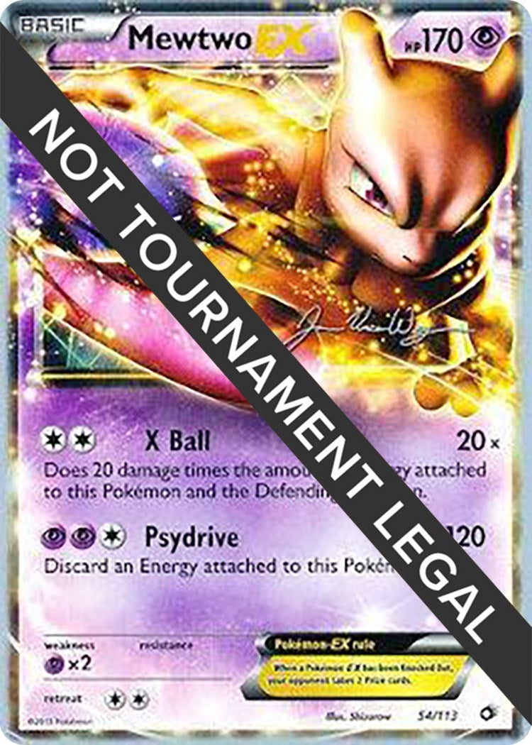 Image for Mewtwo EX - 2015 (Jacob Van Wagner) (54/113) (World Championship Decks) (WCD) - Pokemon
