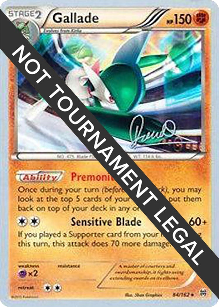 Image for Gallade - 2017 (Diego Cassiraga) (84/162) (World Championship Decks) (WCD) - Pokemon