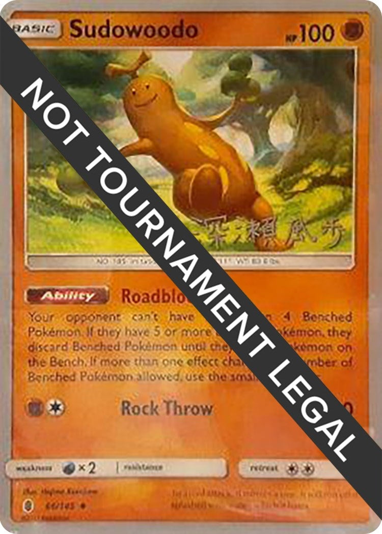 Image for Sudowoodo - 2017 (Kabu Fukase) (66/145) (World Championship Decks) (WCD) - Pokemon