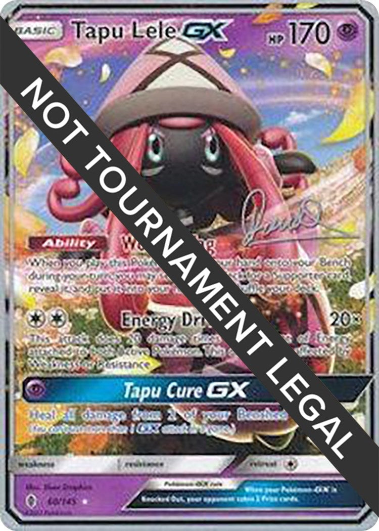 Image for Tapu Lele GX - 2017 (Diego Cassiraga) (60/145) (World Championship Decks) (WCD) - Pokemon