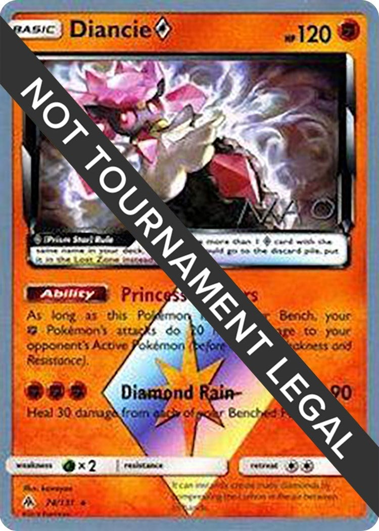 Image for Diancie Prism Star - 2018 (Naohito Inoue) (74/131) (World Championship Decks) (WCD) - Pokemon