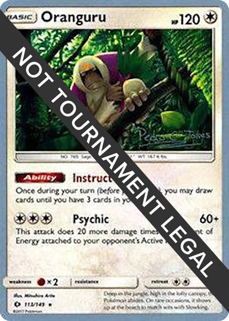 Image for Oranguru - 2018 (Pedro Eugenio Torres) (113/149) (World Championship Decks) (WCD) - Pokemon