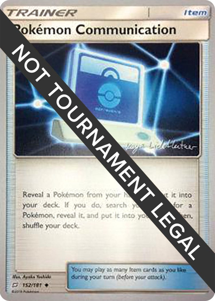 Image for Pokemon Communication - 2019 (Kaya Lichtleitner) (152/181) (World Championship Decks) (WCD) - Pokemon