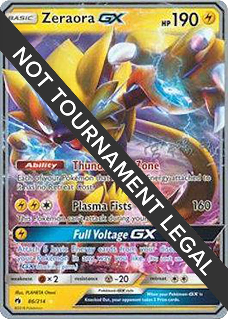 Image for Zeraora GX - 2019 (Haruki Miyamoto) (86/214) (World Championship Decks) (WCD) - Pokemon