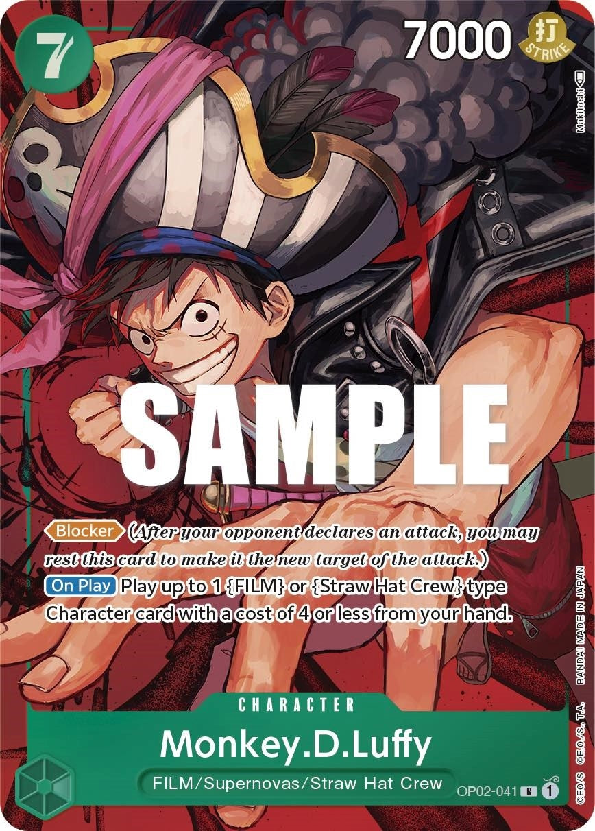 Image for Monkey.D.Luffy (041) (Alternate Art) (OP02-041) (Paramount War) (OP02) - One Piece Card Game
