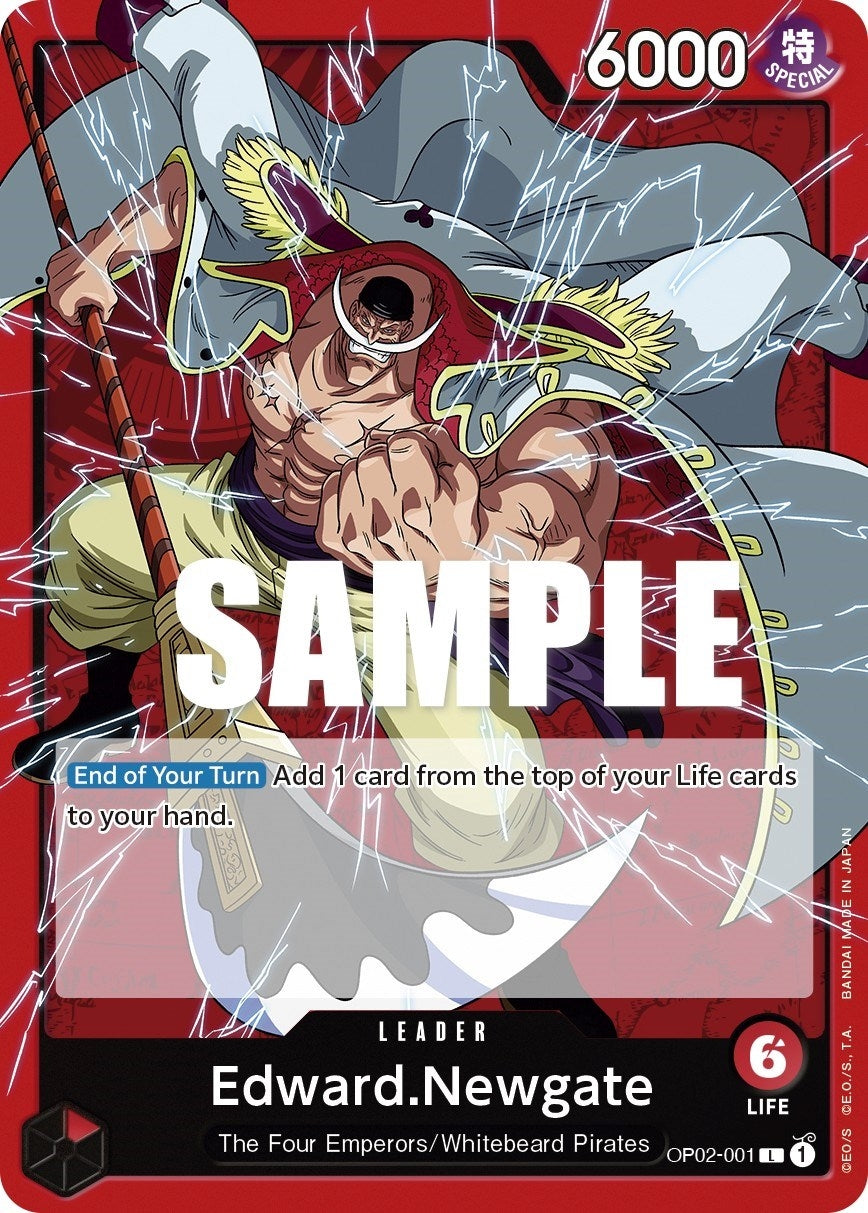 Image for Edward.Newgate (001) (OP02-001) (Paramount War) (OP02) - One Piece Card Game