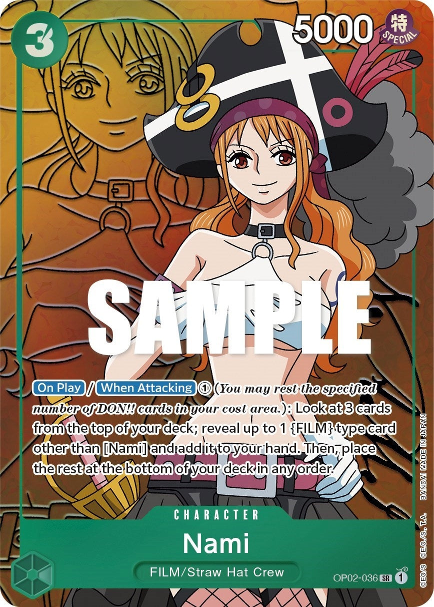 Image for Nami (Alternate Art) (OP02-036) (Paramount War) (OP02) - One Piece Card Game
