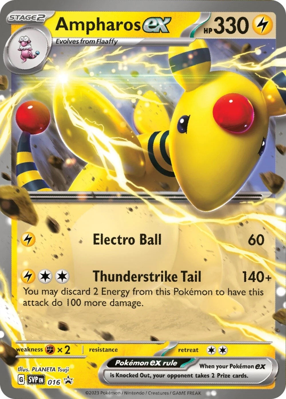 Ampharos ex - 016 (016) (SV: Scarlet & Violet Promo Cards)