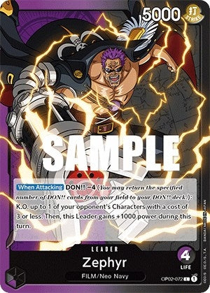 Image for Zephyr (OP02-072) (Paramount War) (OP02) - One Piece Card Game