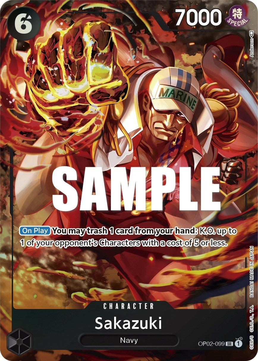 Image for Sakazuki (Alternate Art) (OP02-099) (Paramount War) (OP02) - One Piece Card Game