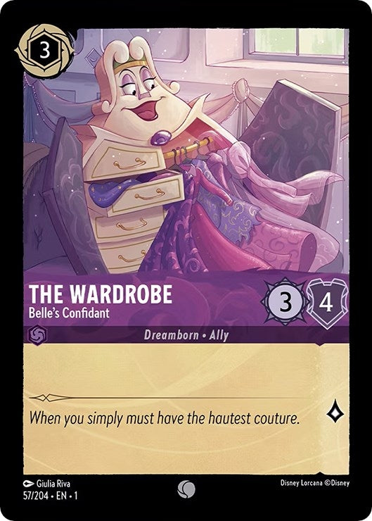 Image for The Wardrobe - Belle's Confidant (57/204) (The First Chapter) (1) - Disney Lorcana
