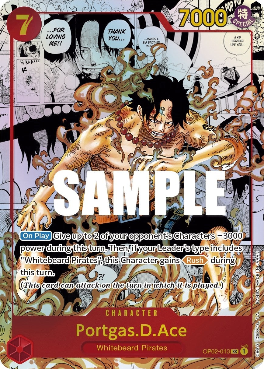 Image for Portgas.D.Ace (Parallel) (Manga) (Alternate Art) (OP02-013) (Paramount War) (OP02) - One Piece Card Game