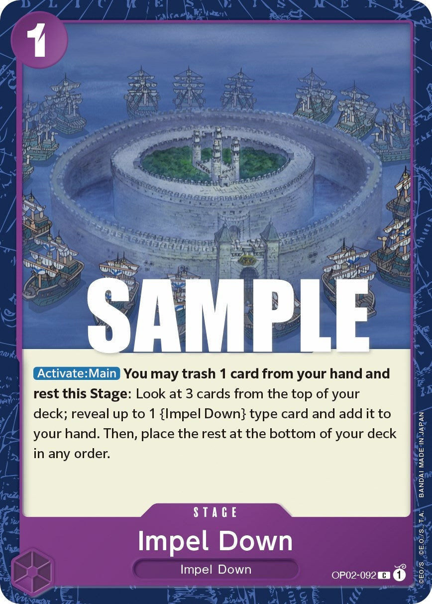 Image for Impel Down (OP02-092) (Paramount War) (OP02) - One Piece Card Game