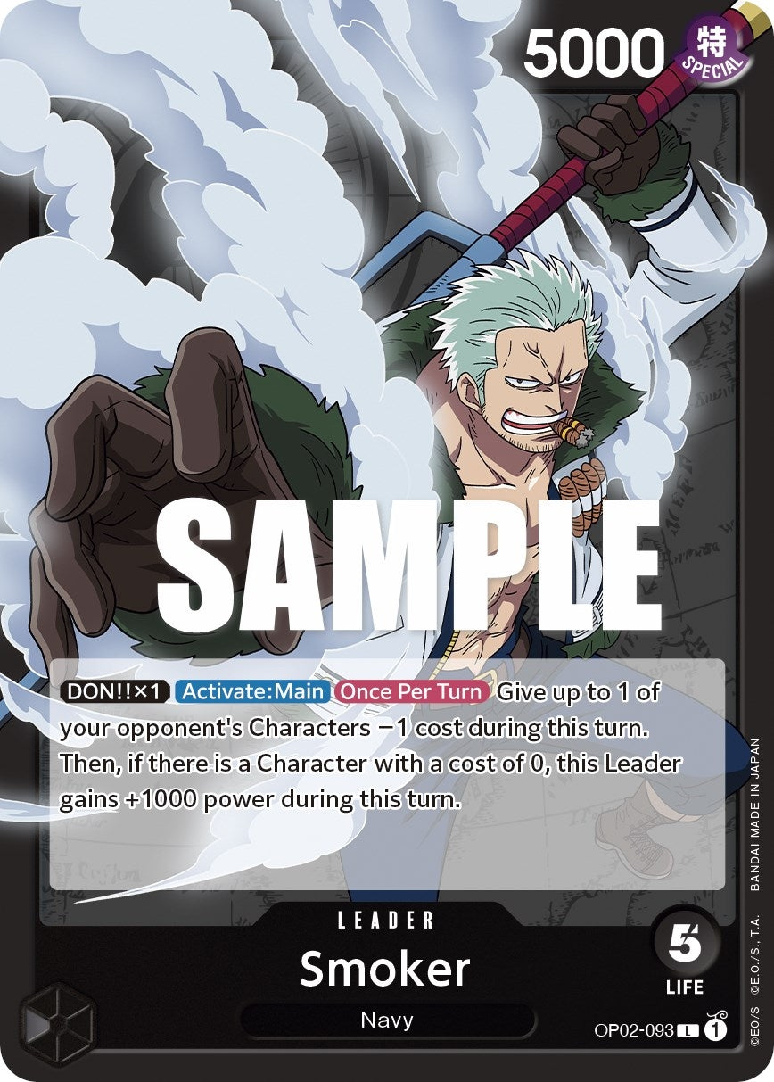 Image for Smoker (093) (OP02-093) (Paramount War) (OP02) - One Piece Card Game