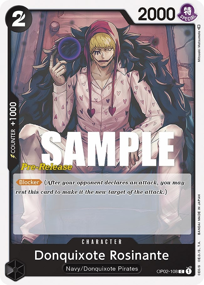 Image for Donquixote Rosinante (OP02-108) (Paramount War Pre-Release Cards) (OP02 PRE) - One Piece Card Game