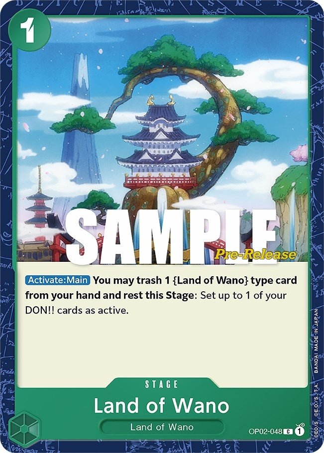 Image for Land of Wano (OP02-048) (Paramount War Pre-Release Cards) (OP02 PRE) - One Piece Card Game