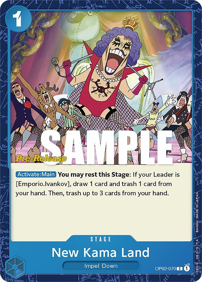 Image for New Kama Land (OP02-070) (Paramount War Pre-Release Cards) (OP02 PRE) - One Piece Card Game