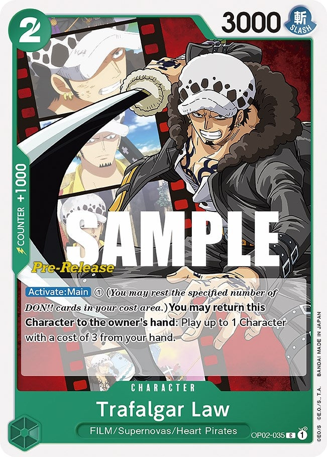 Image for Trafalgar Law (OP02-035) (Paramount War Pre-Release Cards) (OP02 PRE) - One Piece Card Game