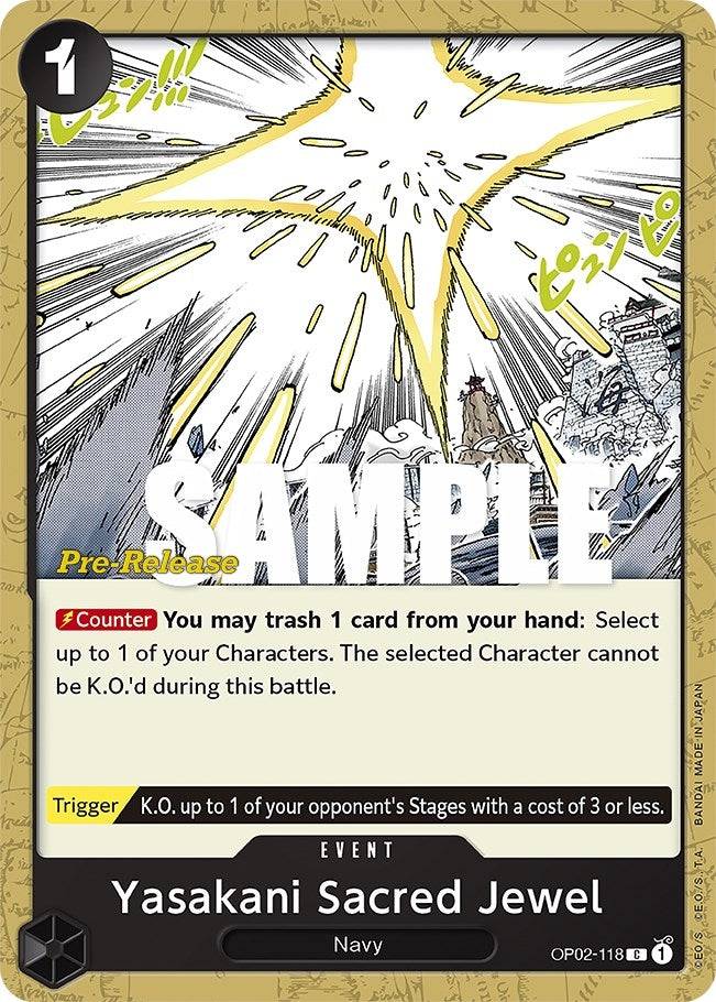 Image for Yasakani Sacred Jewel (OP02-118) (Paramount War Pre-Release Cards) (OP02 PRE) - One Piece Card Game