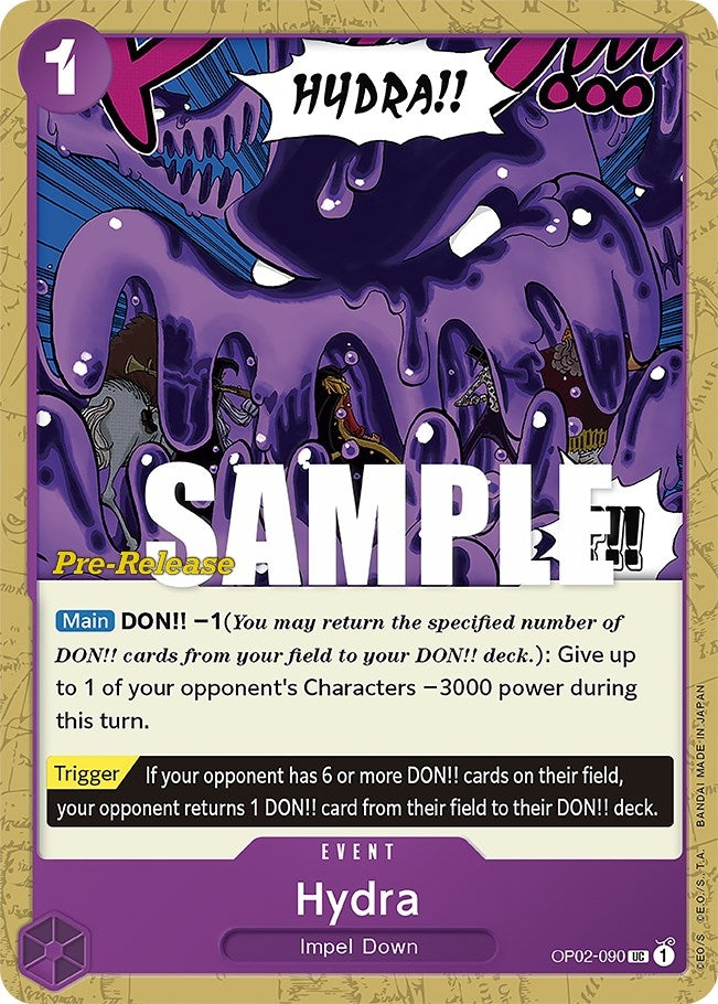 Image for Hydra (OP02-090) (Paramount War Pre-Release Cards) (OP02 PRE) - One Piece Card Game