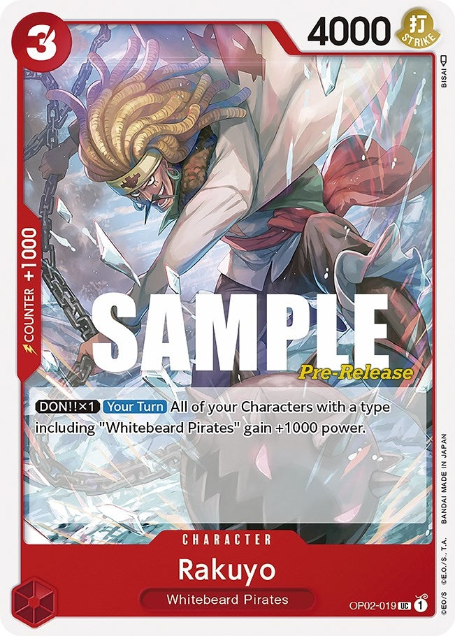 Image for Rakuyo (OP02-019) (Paramount War Pre-Release Cards) (OP02 PRE) - One Piece Card Game