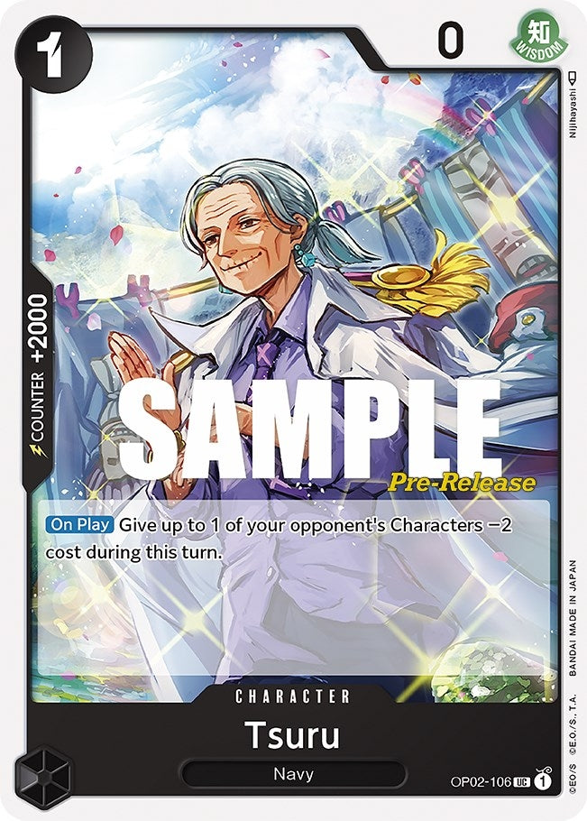 Image for Tsuru (OP02-106) (Paramount War Pre-Release Cards) (OP02 PRE) - One Piece Card Game