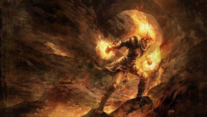 Image for Aleksi Briclot Planeswalker Playmat for Magic: The Gathering (Kickstarter Exclusive) - Chandra Nalaar - Playmats