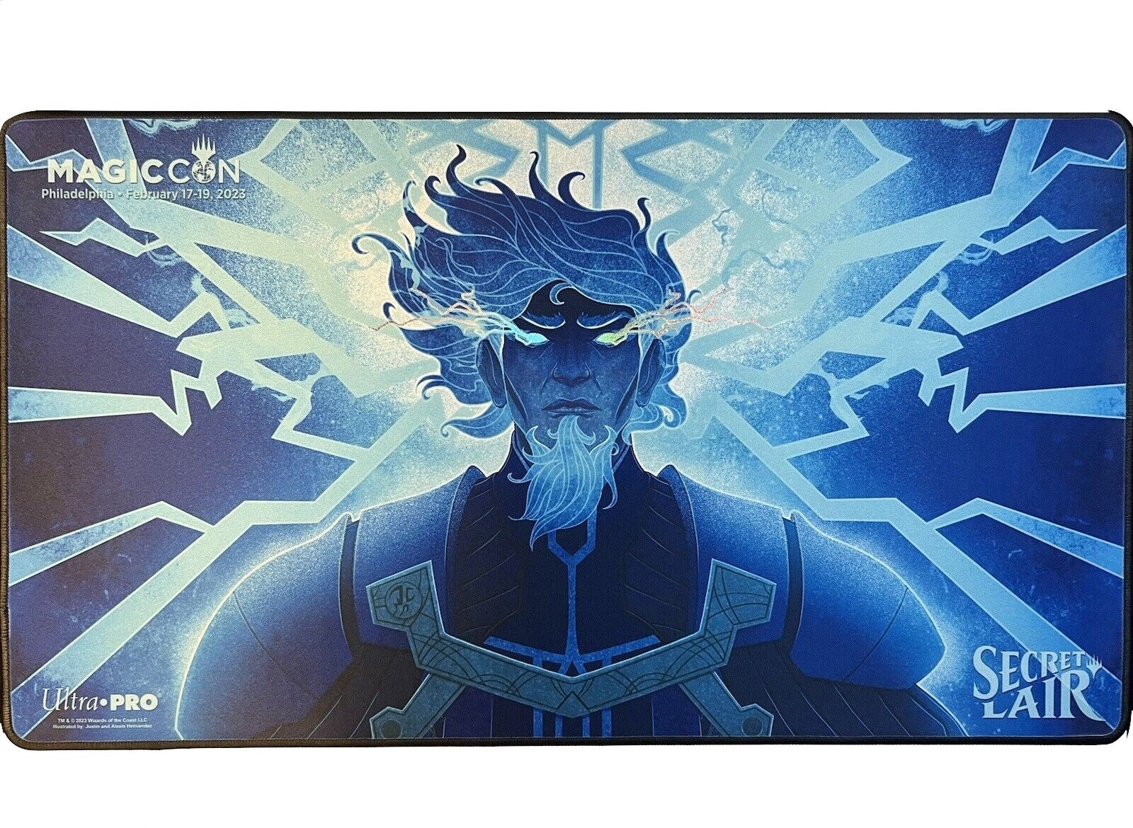 Image for Secret Lair Showdown MagicCon 2023 Brainstorm Standard Gaming Playmat for Magic: The Gathering - Playmats