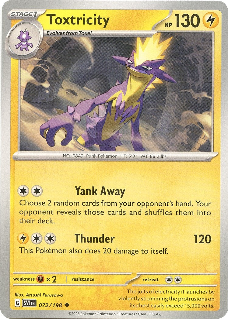 Image for Toxtricity (072/198) (SV01: Scarlet & Violet Base Set) - Pokemon