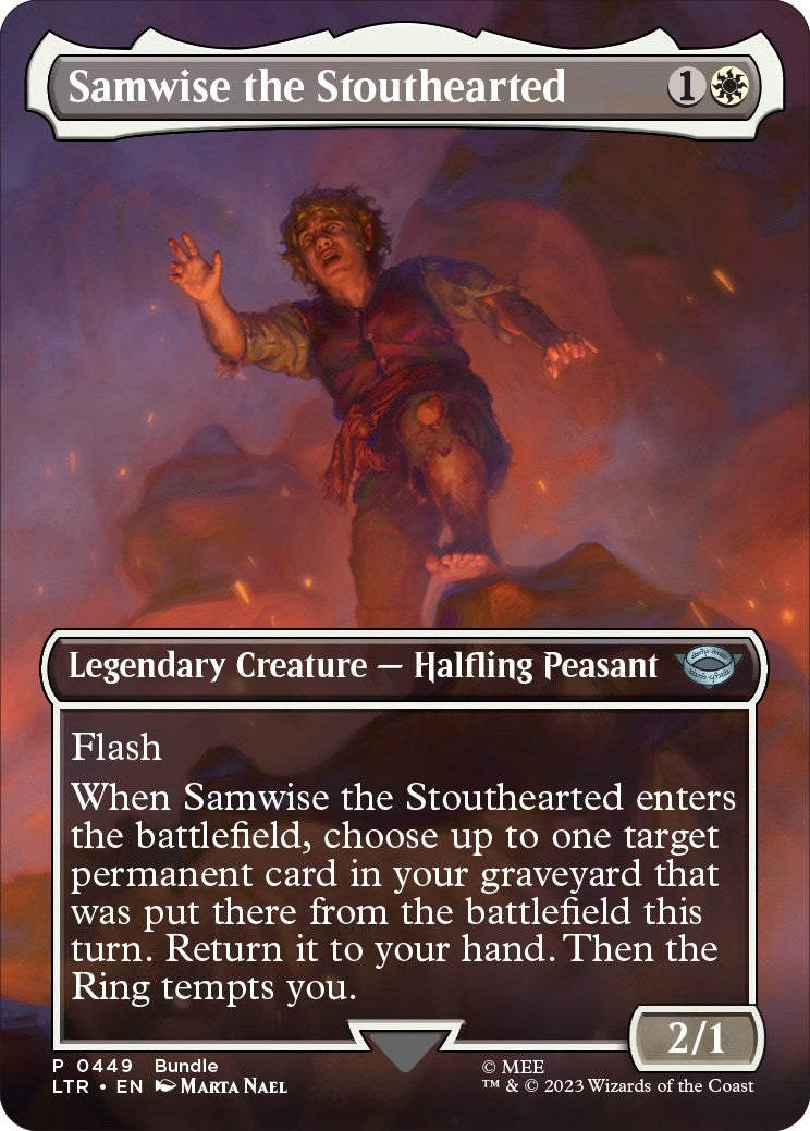 Samwise the Stouthearted (Borderless) (LTR Bundle) (449) (Unique and Miscellaneous Promos)