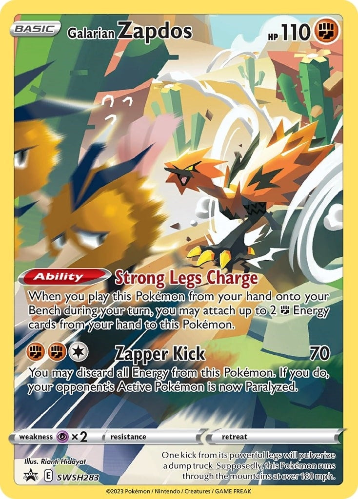 Galarian Zapdos - SWSH283 (SWSH283) (SWSH: Sword & Shield Promo Cards)